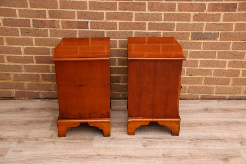 Pair of Burr Bedside Tables - Image 17
