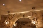 Pair of Star Ceiling Light Pendants - Image 4