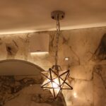 Pair of Star Ceiling Light Pendants