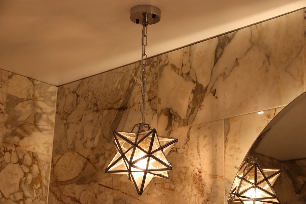 Pair of Star Ceiling Light Pendants - Image 8
