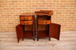 Pair of Queen Anne English Nightstands - Image 8