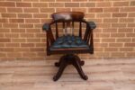 Antique Banker’s Chair - Image 2