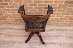 Antique Banker’s Chair - Image 6