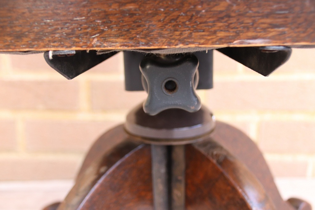 Antique Banker’s Chair - Image 11