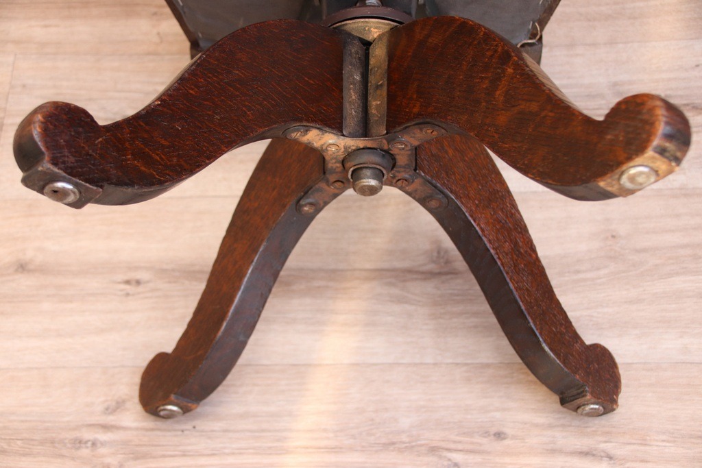 Antique Banker’s Chair - Image 13