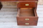 Military Campaign Pedestal Directors Desk - Image 6