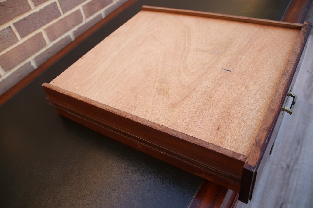 Military Campaign Pedestal Directors Desk - Image 13