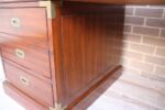 Military Campaign Pedestal Directors Desk - Image 16
