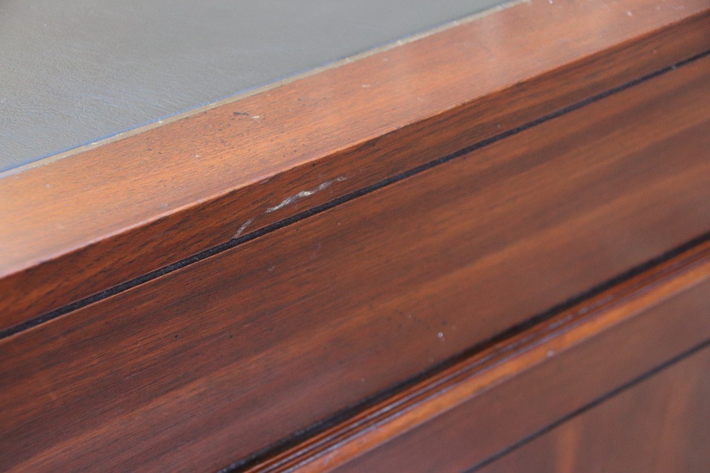 Military Campaign Pedestal Directors Desk - Image 18