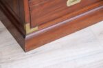 Military Campaign Pedestal Directors Desk - Image 21