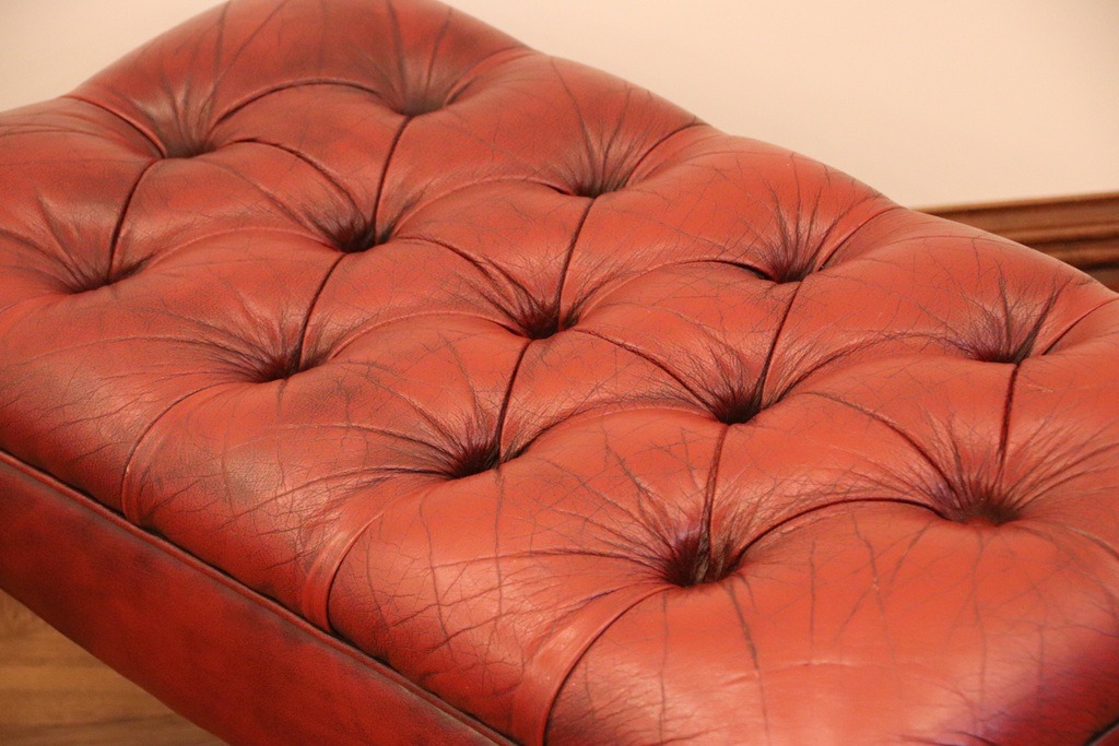 Chesterfield Vintage Footstool - Image 8