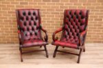 Pair of Chesterfield Slipper Chairs - Image 2