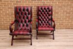 Pair of Chesterfield Slipper Chairs - Image 7