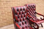 Pair of Chesterfield Slipper Chairs - Image 8