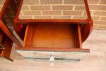 Pair of Glass Laura Ashley Bedside Tables - Image 9