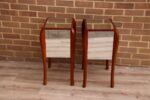 Pair of Glass Laura Ashley Bedside Tables - Image 11