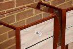 Pair of Glass Laura Ashley Bedside Tables - Image 14