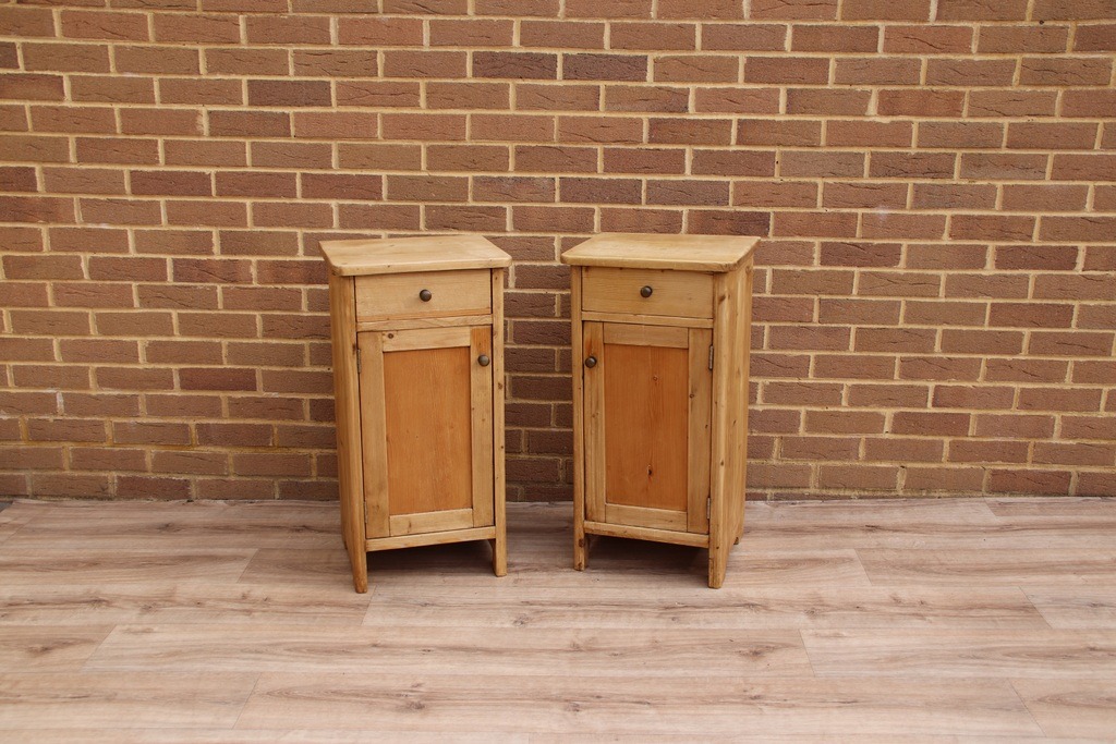 Pair of Antique Bedside Cabinets - Image 2
