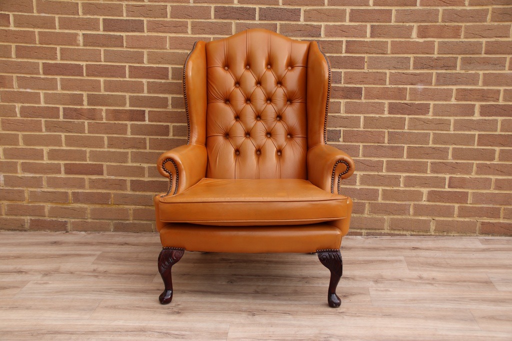Chesterfield Vintage Wingback Armchair - Image 2