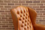 Chesterfield Vintage Wingback Armchair - Image 9