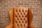 Chesterfield Vintage Wingback Armchair - Image 8