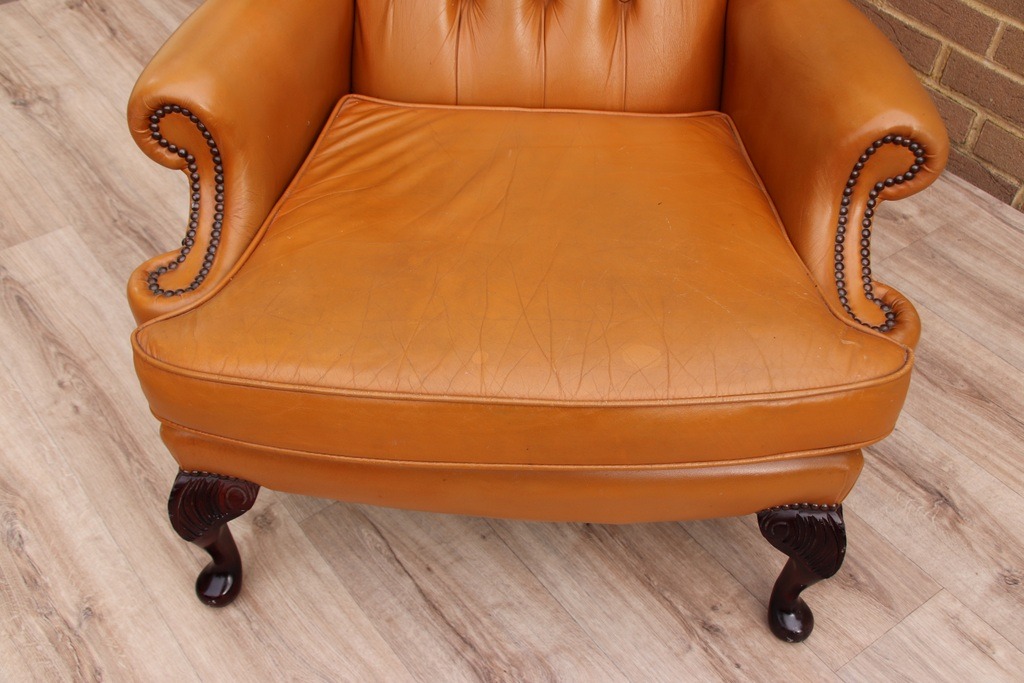 Chesterfield Vintage Wingback Armchair - Image 18