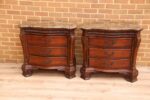 Pair of Elegant Bedside Chests with Marble - Image 2