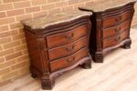 Pair of Elegant Bedside Chests with Marble - Image 3