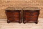 Pair of Elegant Bedside Chests with Marble - Image 5