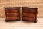 Pair of Elegant Bedside Chests with Marble - Image 7