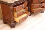 Pair of Elegant Bedside Chests with Marble - Image 8