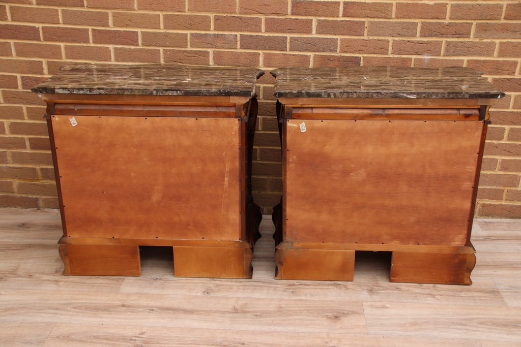 Pair of Elegant Bedside Chests with Marble - Image 20