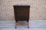 Chesterfield Whiskey Brown Slipper Chair - Image 6