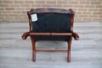 Chesterfield Whiskey Brown Slipper Chair - Image 15