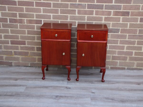 Pair of Queen Anne Bedside Tables