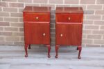 Pair of Queen Anne Bedside Tables - Image 2