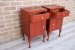 Pair of Queen Anne Bedside Tables - Image 9