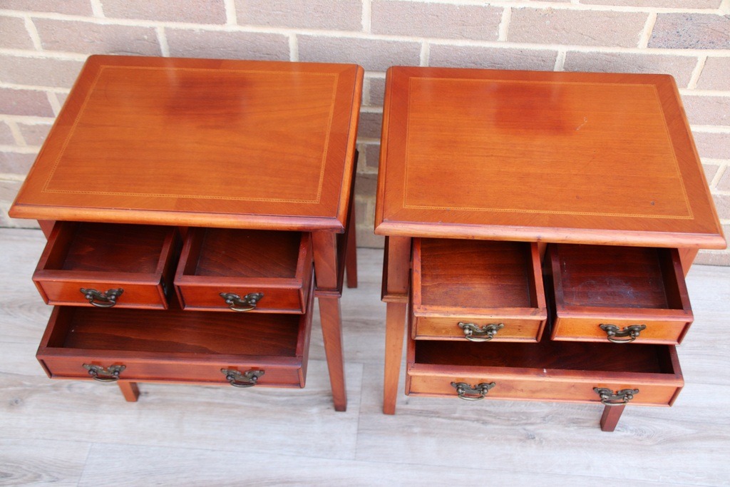 Pair of Compact Bedside Tables - Image 8