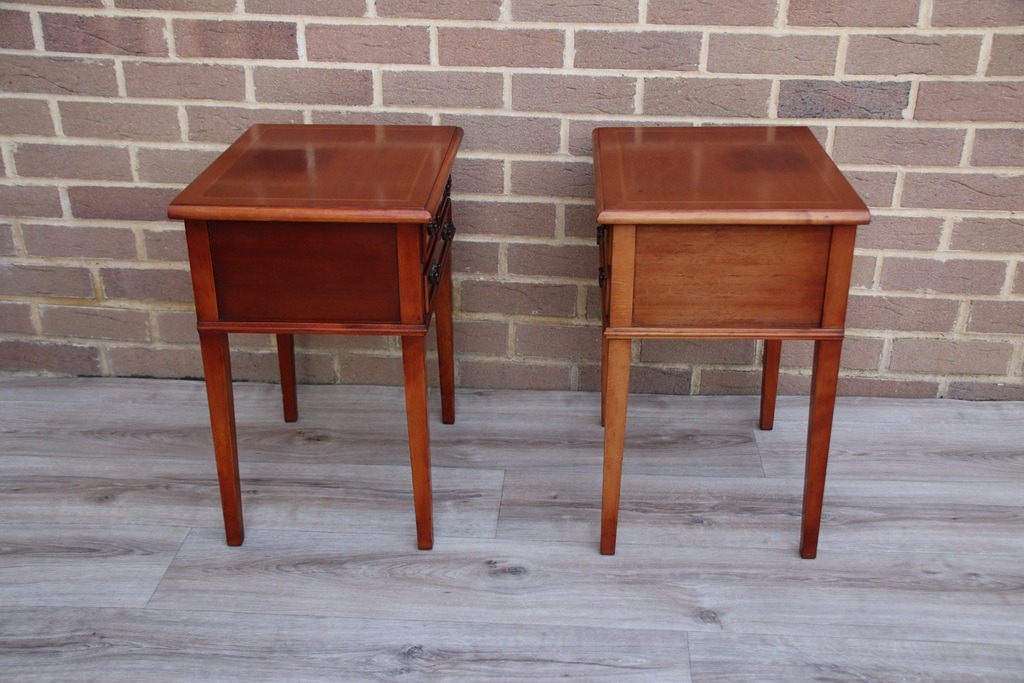 Pair of Compact Bedside Tables - Image 11