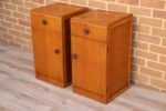 Pair of Mid-Century Oak Bedside Cabinets - Image 4