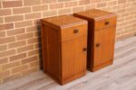 Pair of Mid-Century Oak Bedside Cabinets - Image 5
