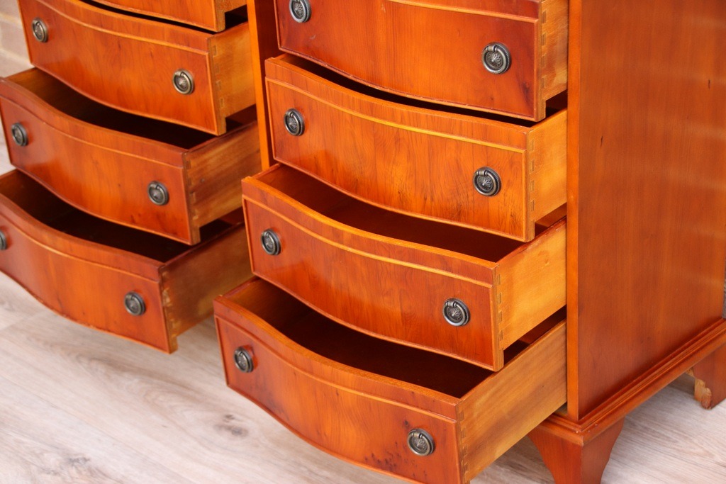 Pair of Yew Bedside Tables - Image 7