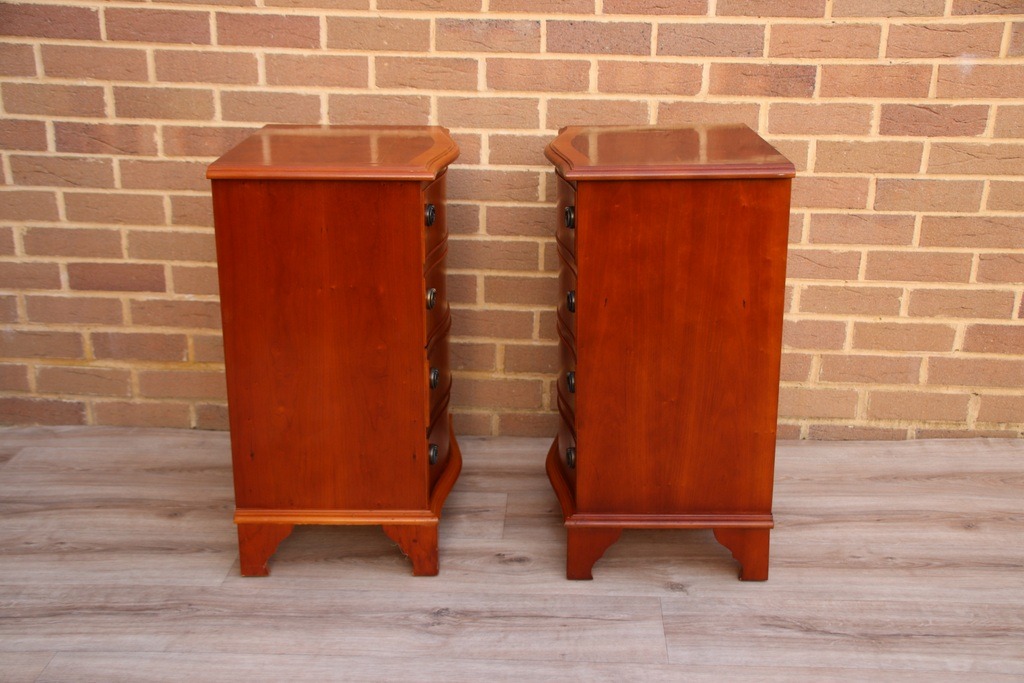 Pair of Yew Bedside Tables - Image 10
