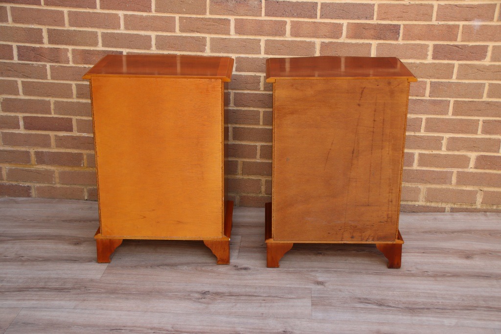 Pair of Yew Bedside Tables - Image 12