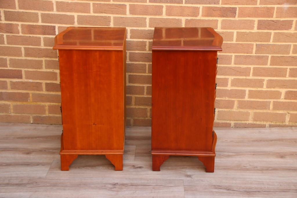 Pair of Yew Bedside Tables - Image 13