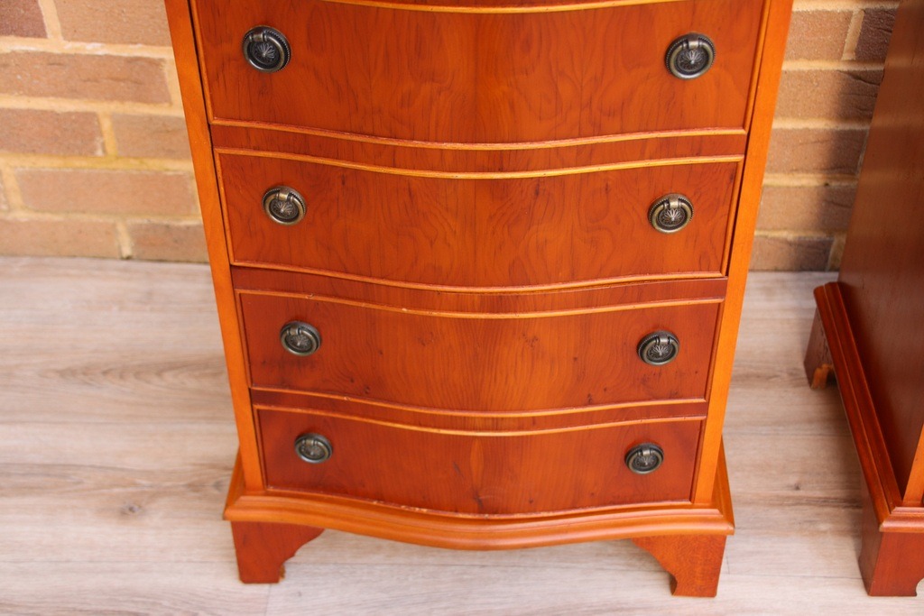 Pair of Yew Bedside Tables - Image 15