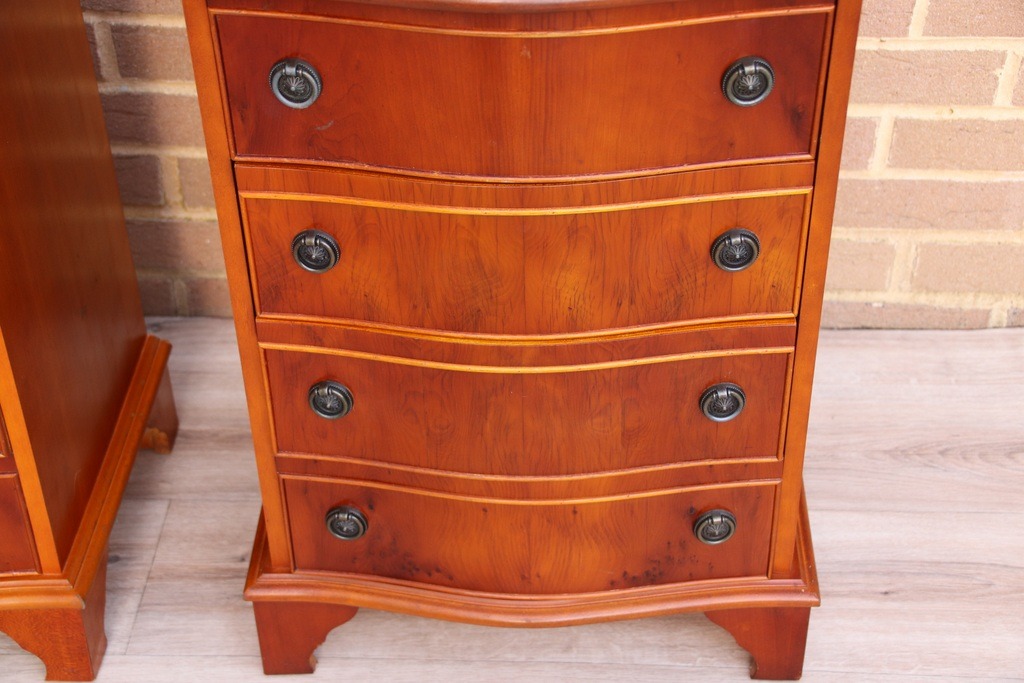 Pair of Yew Bedside Tables - Image 17