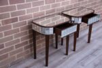 Laura Ashley Pair of Mirrored Bedside Tables - Image 9