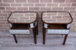 Laura Ashley Pair of Mirrored Bedside Tables - Image 3