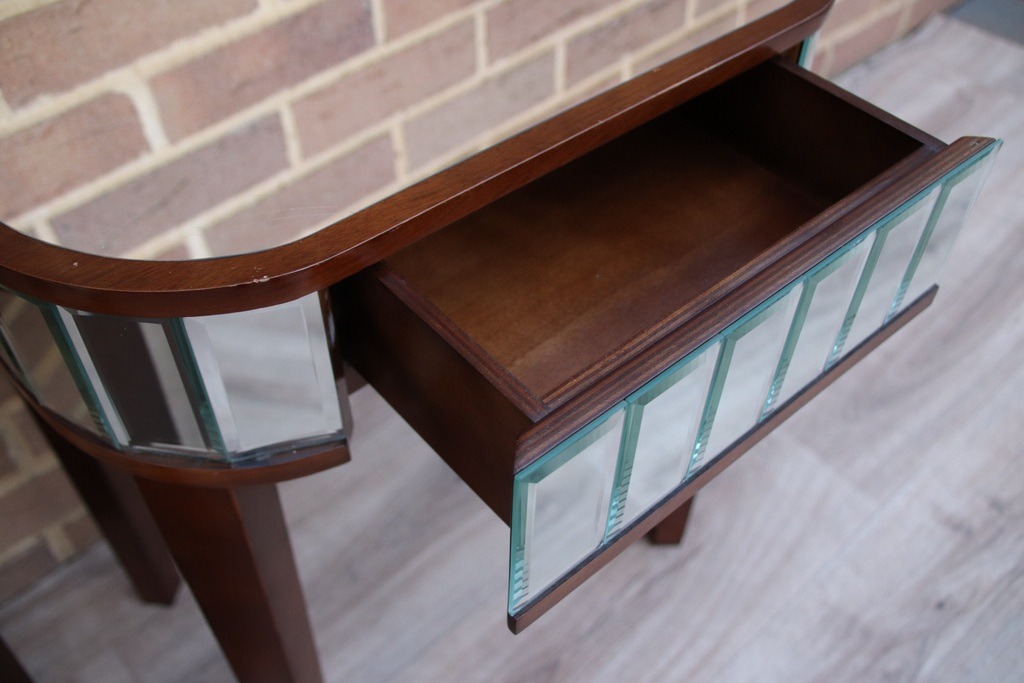 Laura Ashley Pair of Mirrored Bedside Tables - Image 4